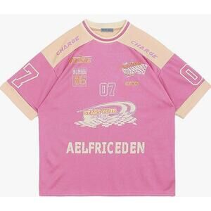 GUC Elfric Eden Pink Oversized Racing Jersey Retro #07 Size XS